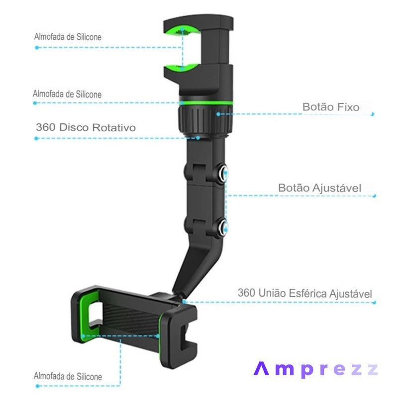 Suporte para Celular Telescópico - Ajuste 360º Completo