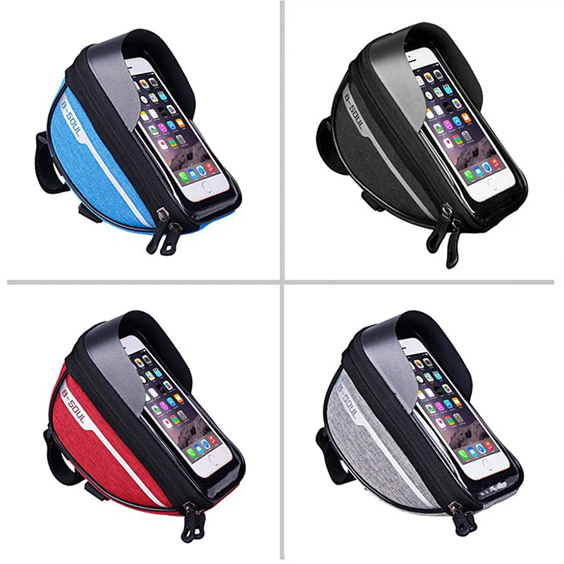 Suporte para Celular e Acessórios - Bolsa de Guidão Impermeável para Bicicleta