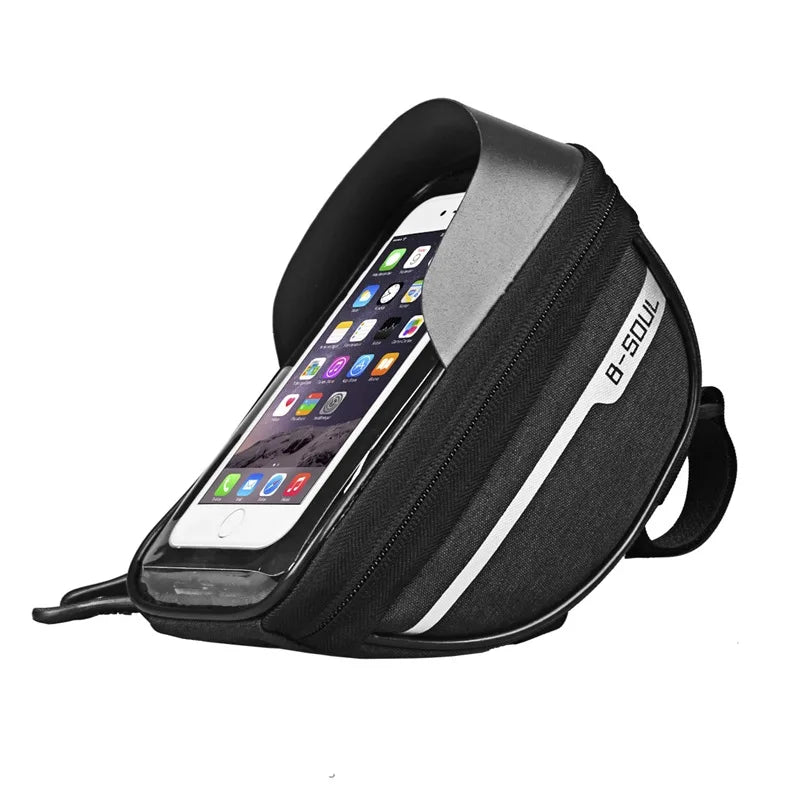 Suporte para Celular e Acessórios - Bolsa de Guidão Impermeável para Bicicleta