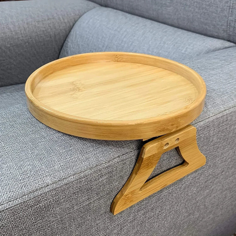 Suporte para Sofá de Madeira Dobrável Bandeja 25cm