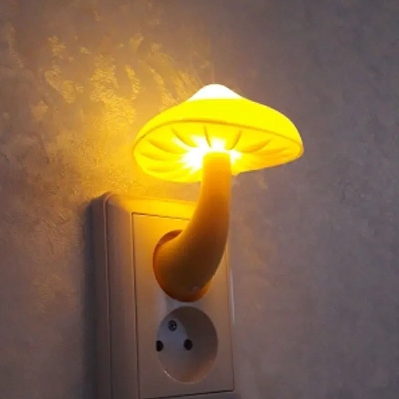 Luz Noturna LED Cogumelo - Decoração e Iluminação Suave