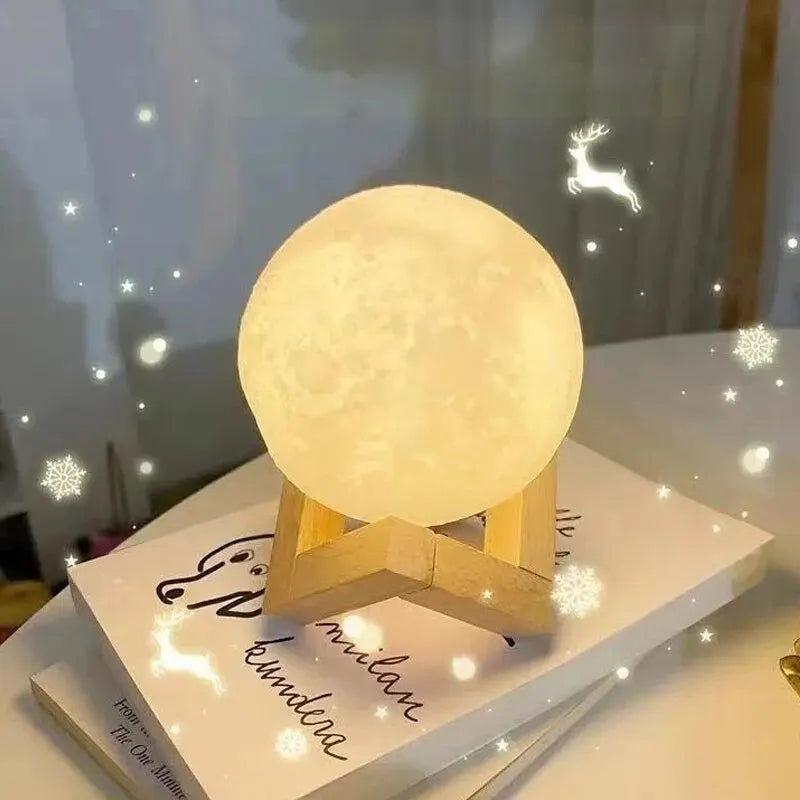 Luminária de Mesa em LED Lua Cheia - Iluminação Decorativa e Relaxante