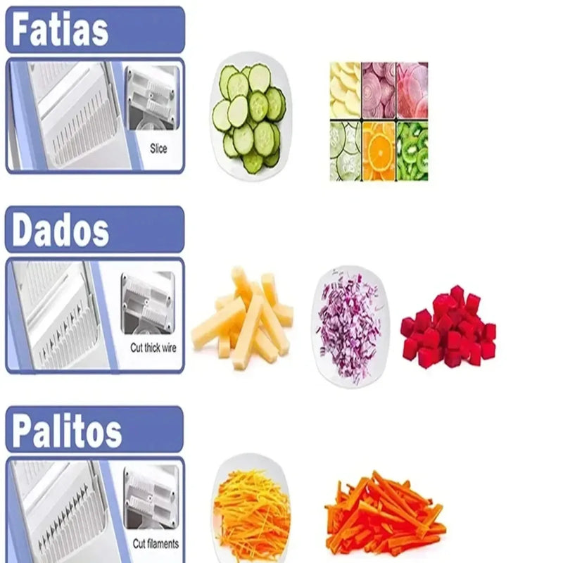 Fatiador Multifuncional 5 em 1 - Cheffy Versátil e Eficiente