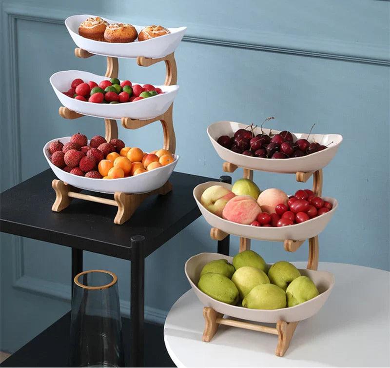 Fruteira de Mesa de Bambu